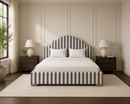 Versailles Custom Made Bed - The Pure Edit Capri Stripe
