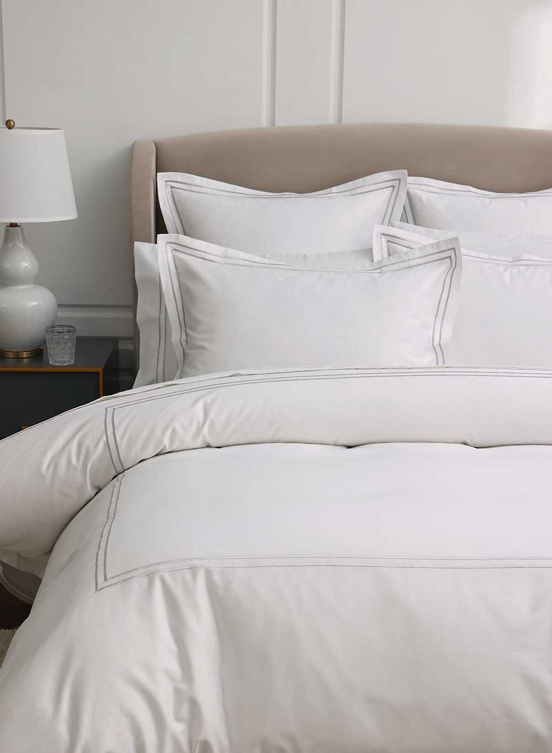 Empire Luxury Hotel Quality Duvet Cover Set 500TC- Silver