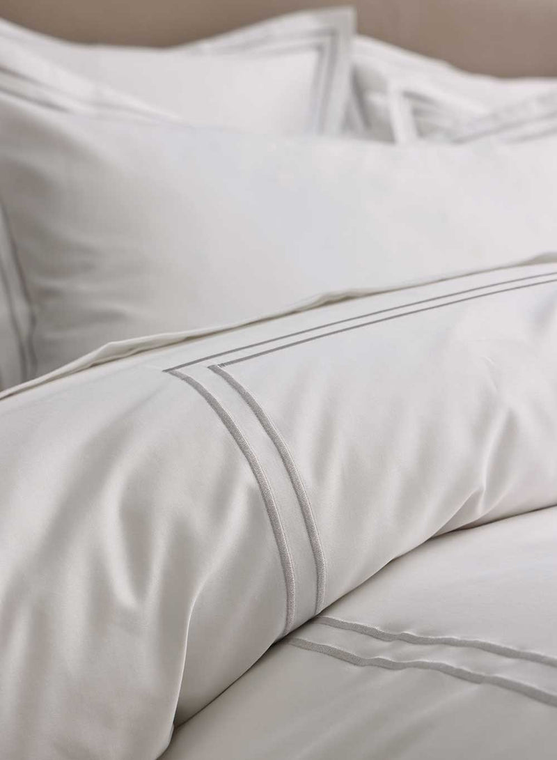 Empire Luxury Hotel Quality Duvet Cover Set 500TC- Silver