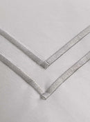 Empire Luxury Hotel Quality Oxford PC Pair 500TC - Silver