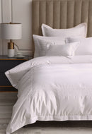 Fion 500TC Duvet Cover Set - White | Helmii