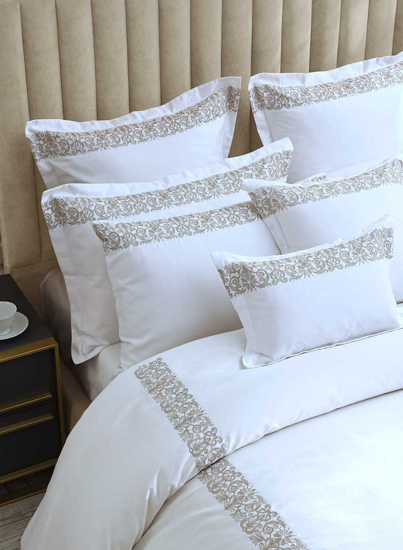 Fion Luxury Hotel Quality 500TC Oxford PC Pair - Taupe