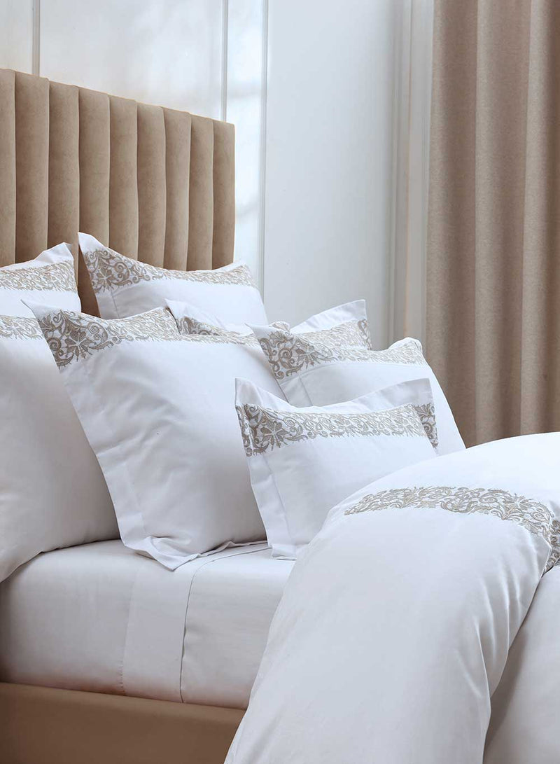 Fion Luxury Hotel Quality 500TC Oxford PC Pair - Taupe