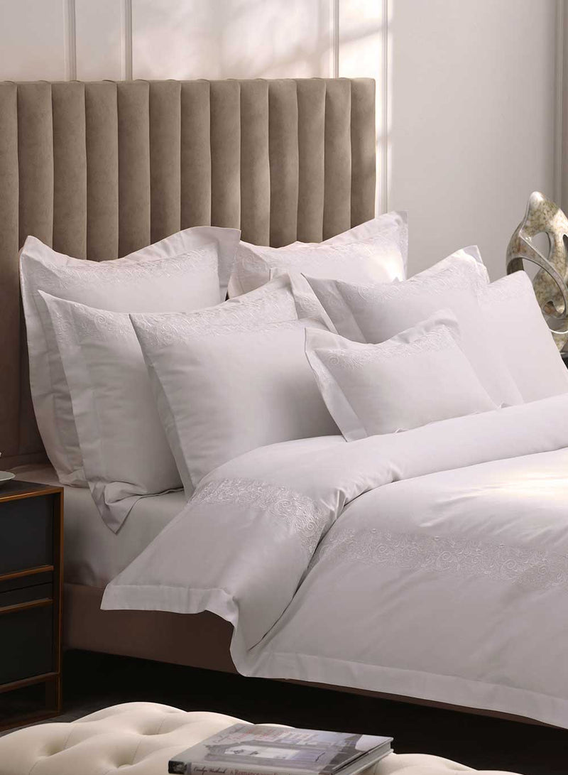 Fion Luxury Hotel Quality 500TC Oxford PC Pair - White
