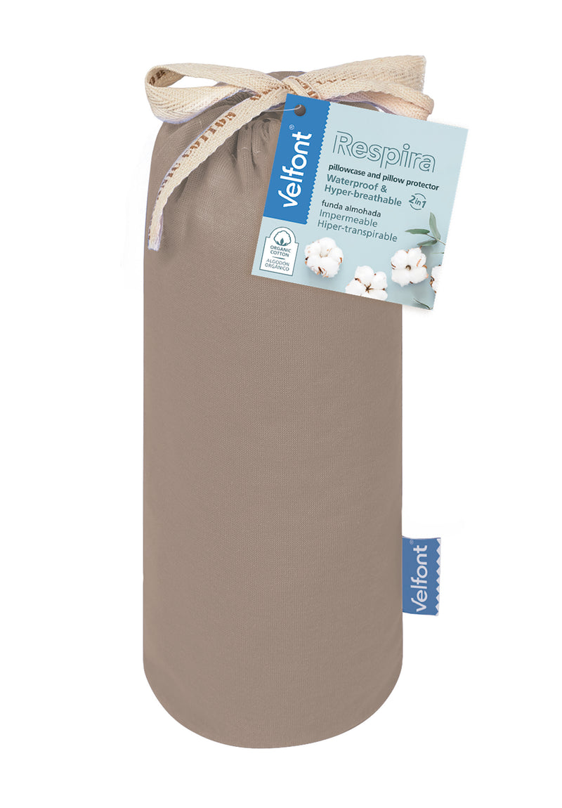 Velfont Respira 100% Organic Cotton Waterproof Pillow Protector