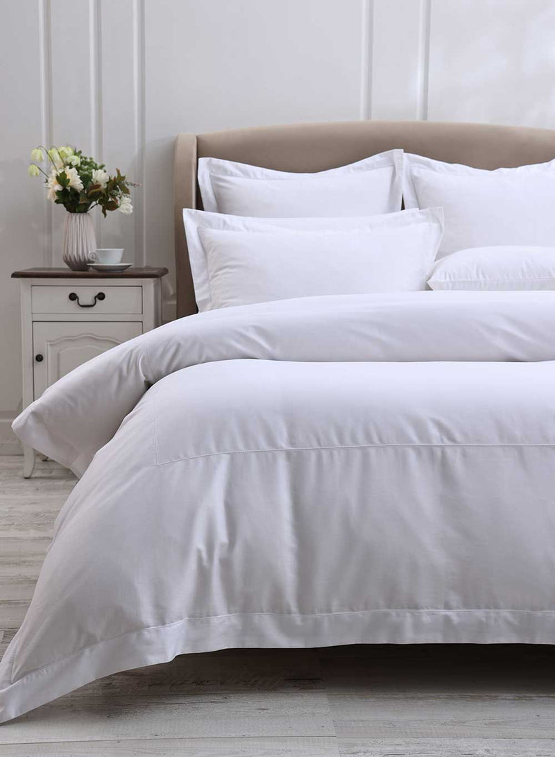 Heirloom Picot Stitch Duvet Cover Set - White