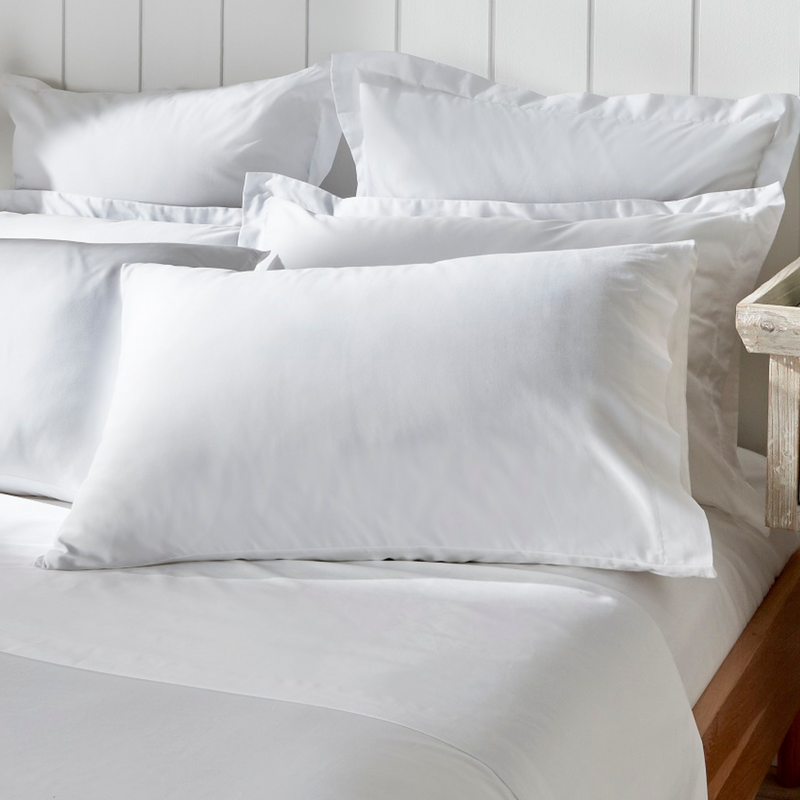 Real Hotel Linen Bedding 500 Thread Count Flat Sheet - White