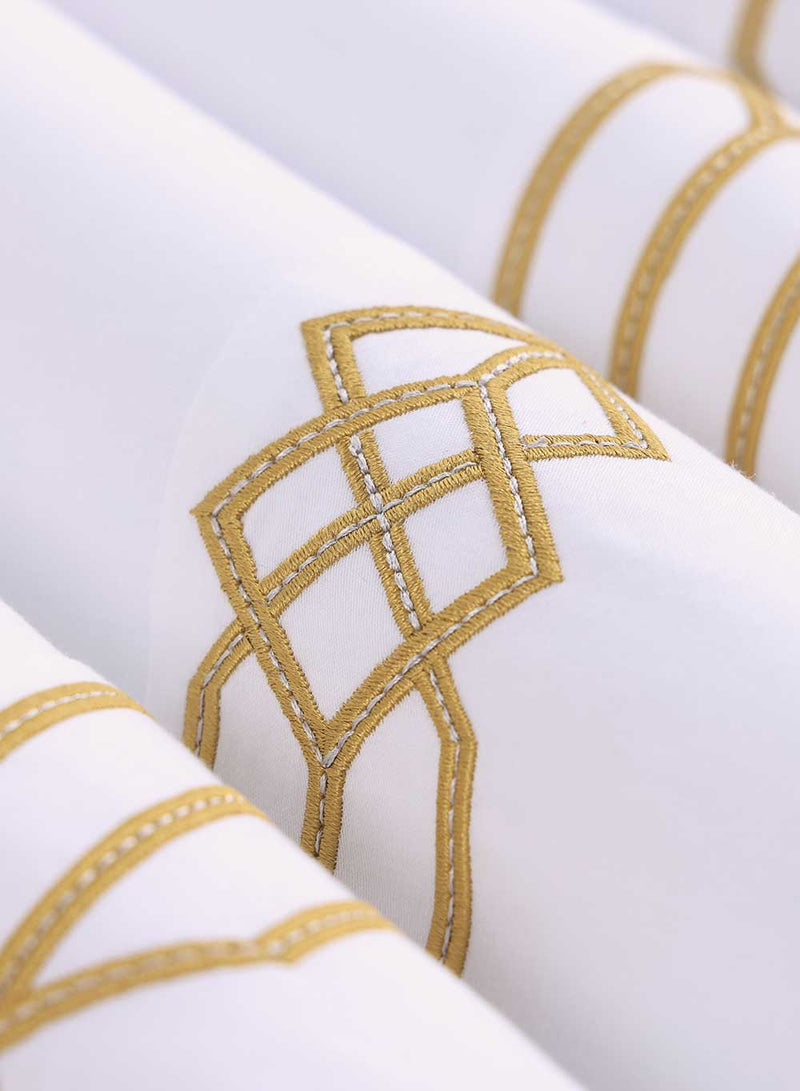 Renata Luxury Hotel Quality Oxford PC Pair - Gold