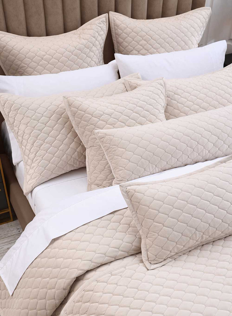 Turner Oak Bedspread Set - Latte