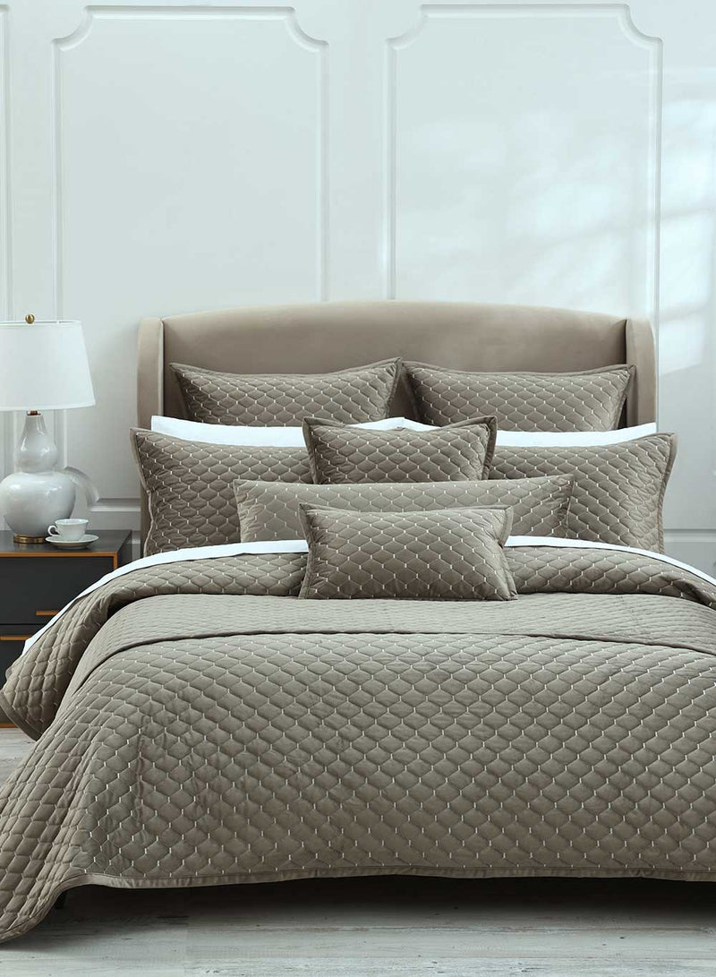 Turner Oak Bedspread Set - Oak