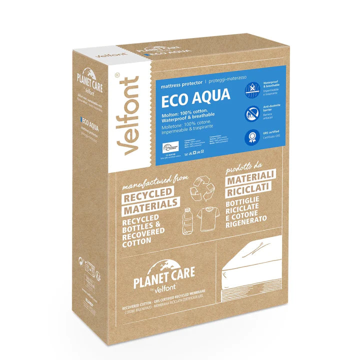 Velfont White Eco Aqua Waterproof Mattress Protector